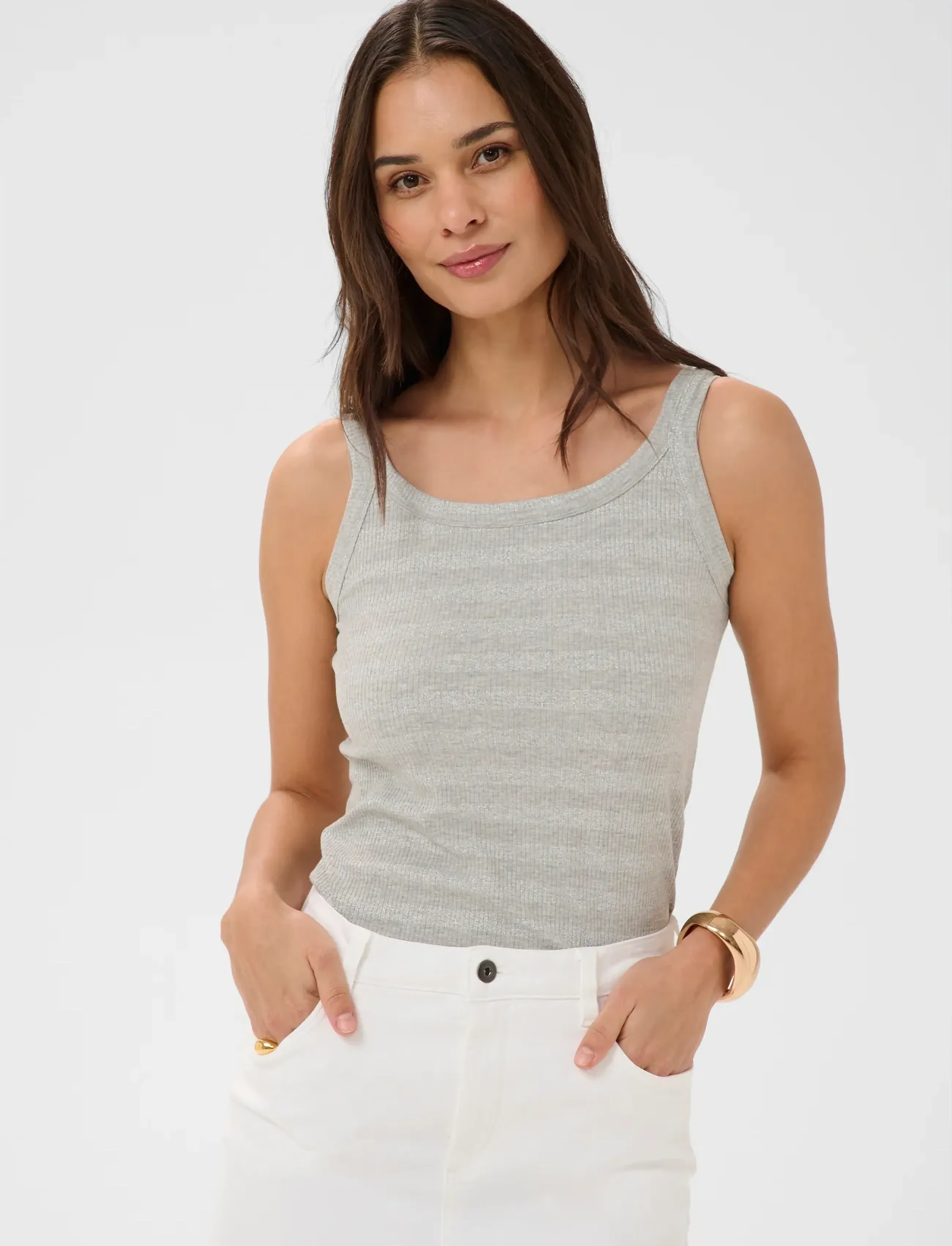 Kaffe Kakarla Top, XS, T-shirts & Oberteile, Grau - Sleeveless, Frauen