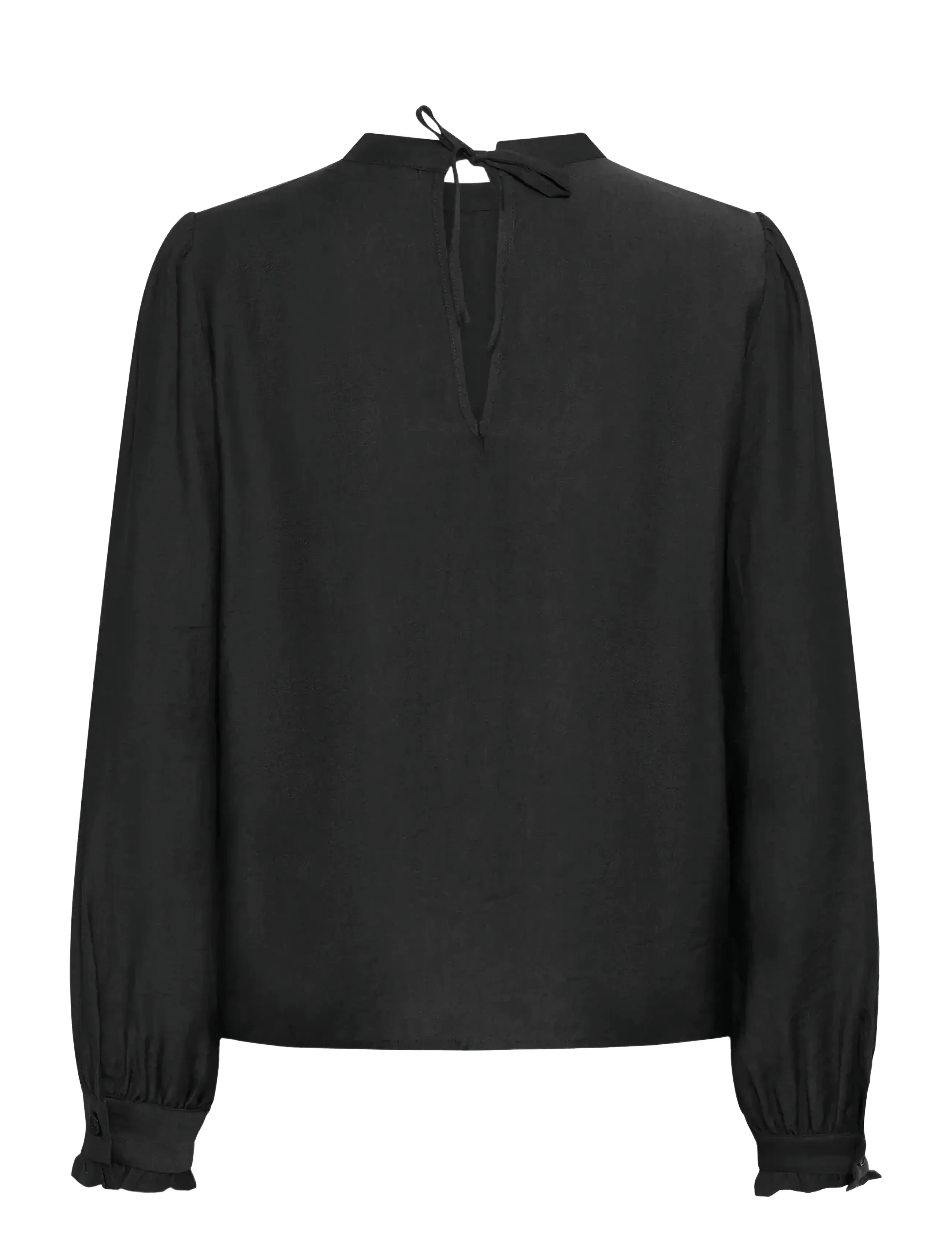 Kaffe - KArea Solid Blouse - long sleeved blouses - black deep cc - 2