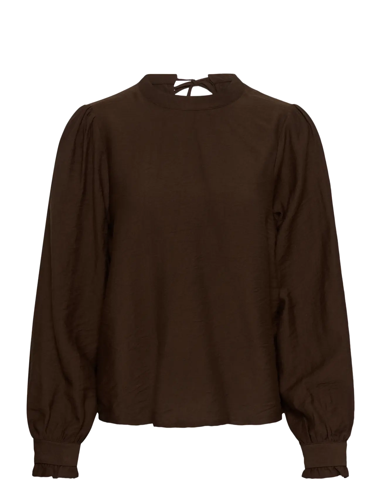 Kaffe KArea Solid Blouse - Kaffe - COFFEE BEAN CC / brown
