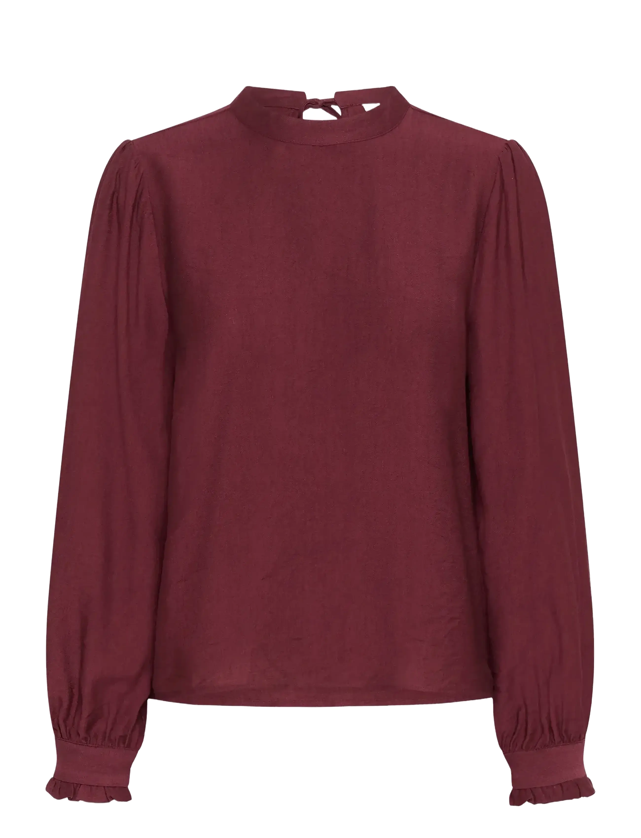 KAFFE Karea Solid Bluse Burgundy - 46 - Damen