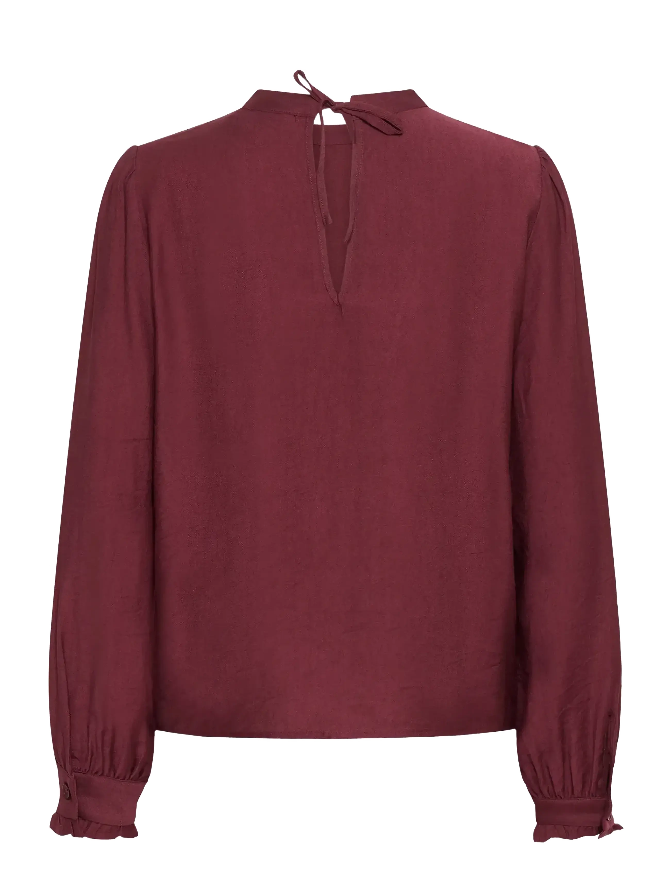 Kaffe - KArea Solid Blouse - langærmede bluser - zinfandel cc - 2