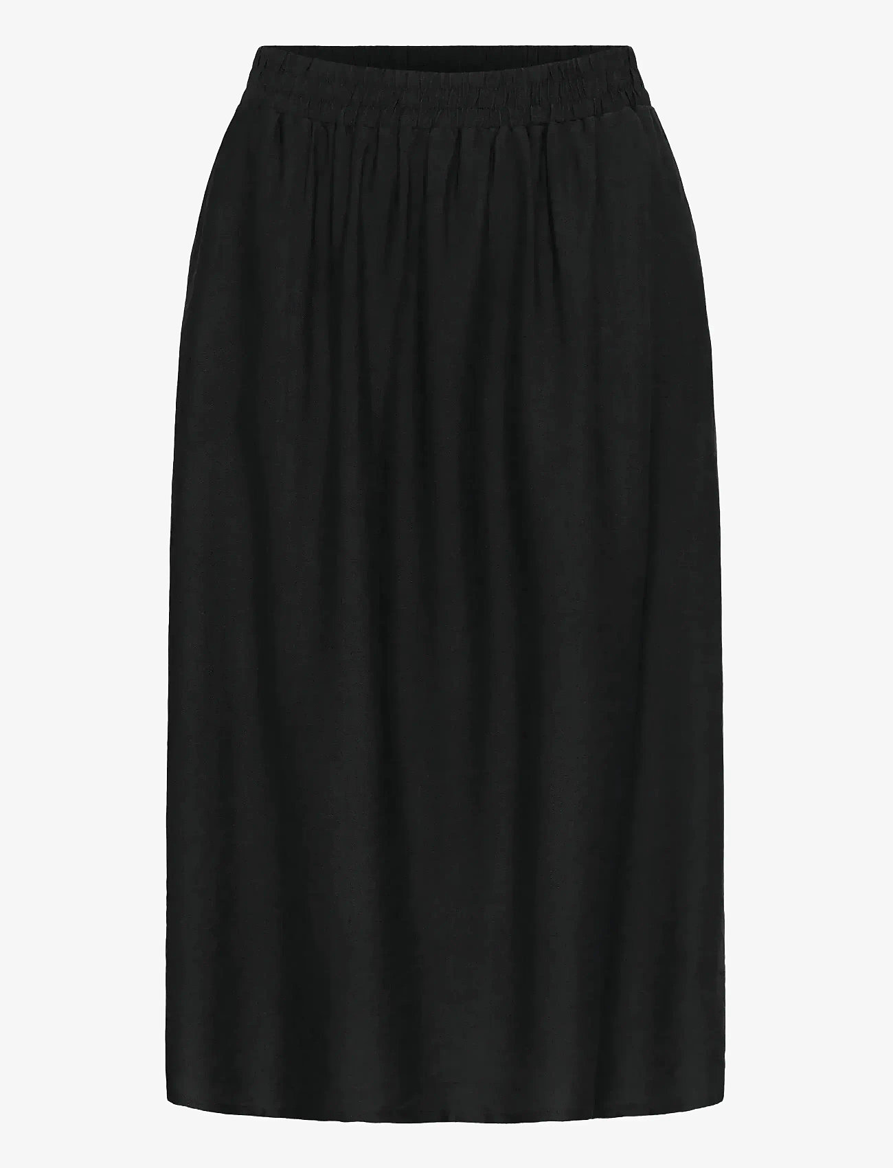 Kaffe - KArea Solid Skirt - midi skirts - black deep cc - 0