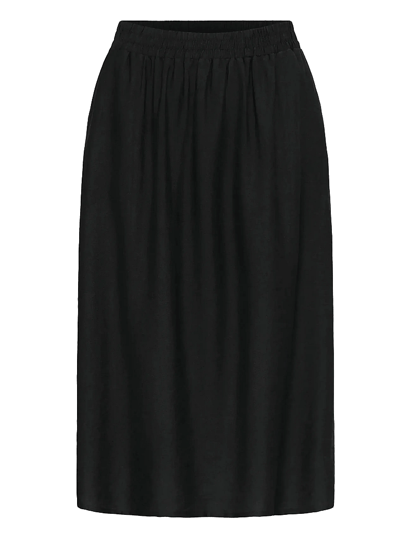 Kaffe - KArea Solid Skirt - midi nederdele - black deep cc - 1