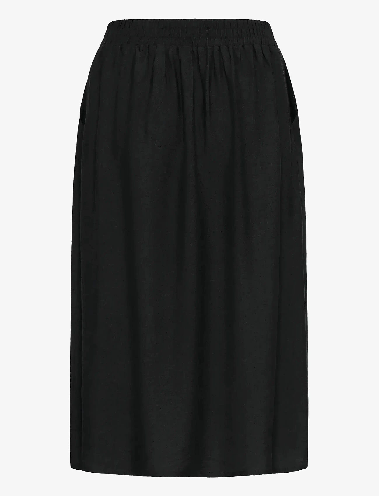 Kaffe - KArea Solid Skirt - midi skirts - black deep cc - 1