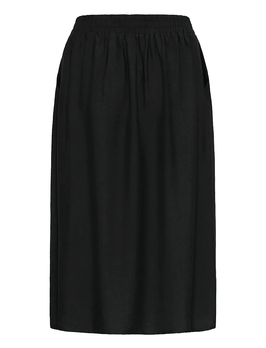 Kaffe - KArea Solid Skirt - midi-röcke - black deep cc - 2