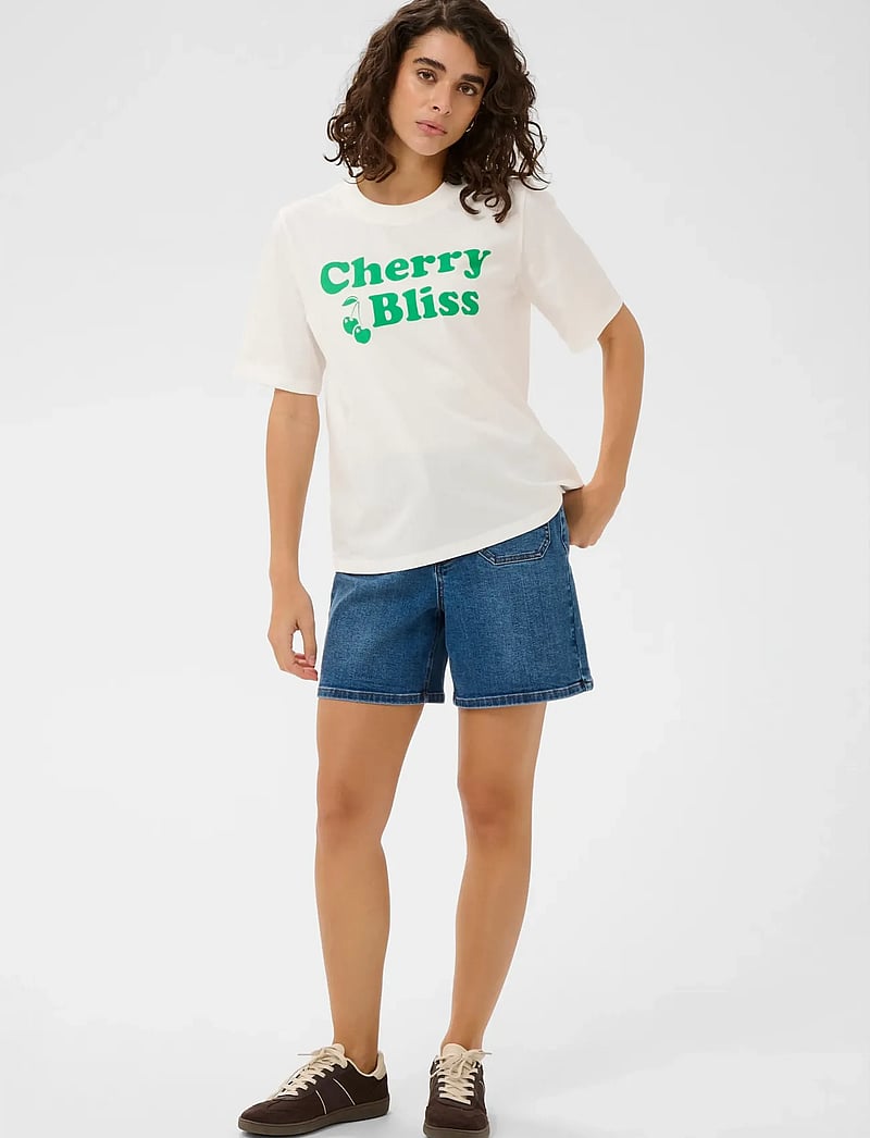 Kaffe - KAcherie T-Shirt - t-shirts - chalk - 3