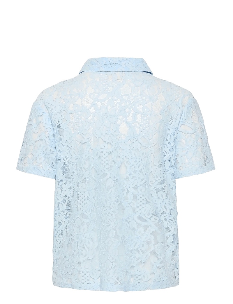 Kaffe - KAlacy Polo Blouse - kortærmede bluser - nantucket breeze - 2