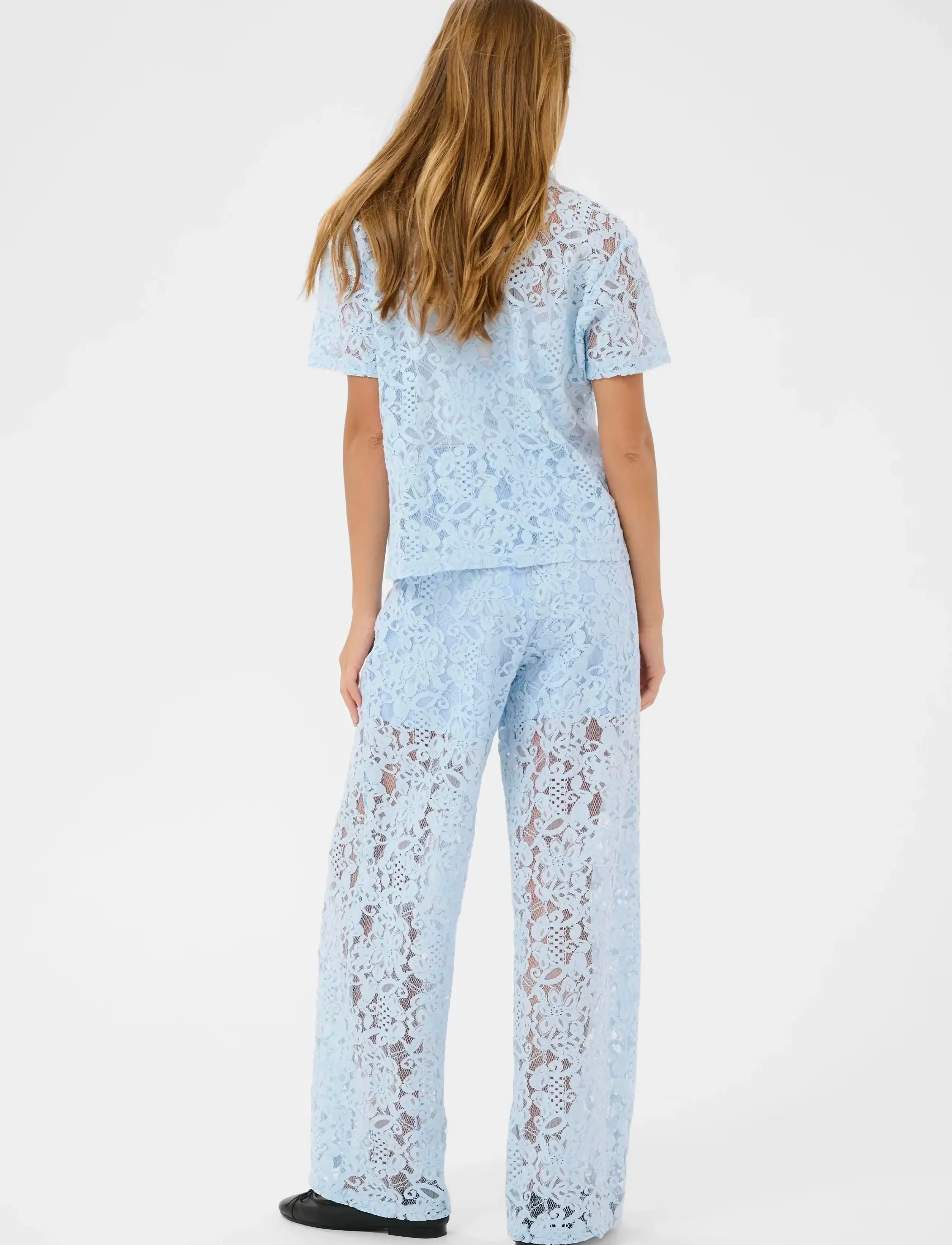 Kaffe - KAlacy Polo Blouse - kortærmede bluser - nantucket breeze - 4