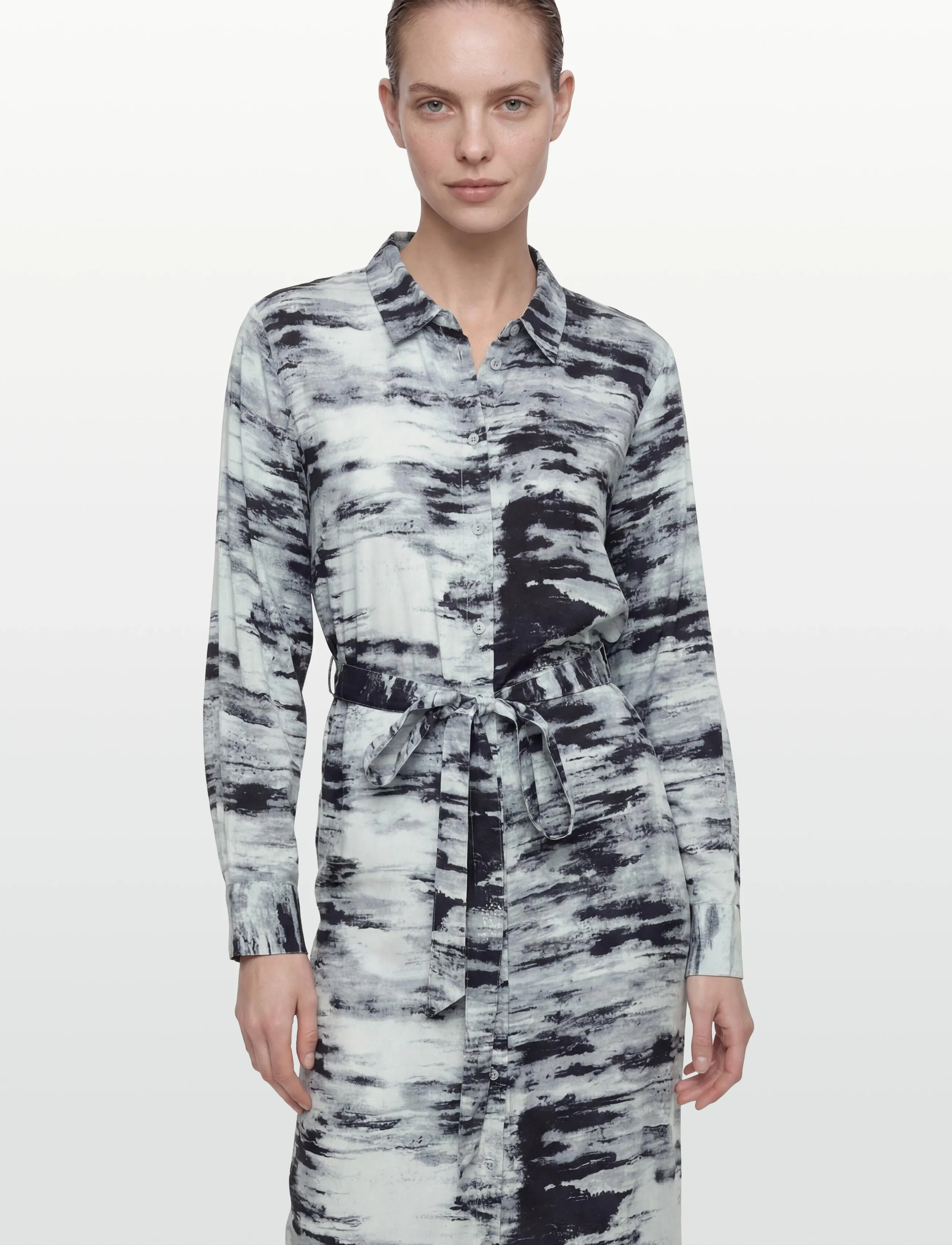 Kaffe - KAkeri Shirt Dress - hemdkleider - nantucket / midnight abstract - 5