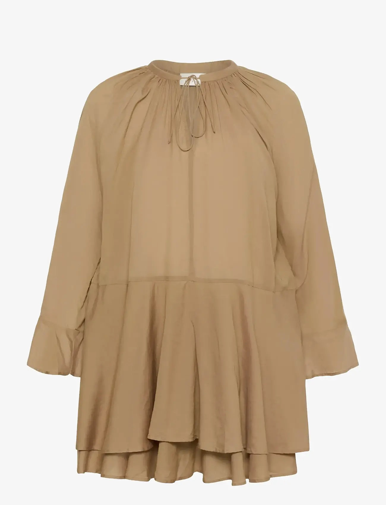 Kaffe - KAflora dress - sommerkleider - petrified oak - 1