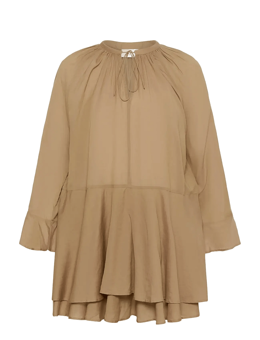 Kaffe - KAflora dress - summer dresses - petrified oak - 1