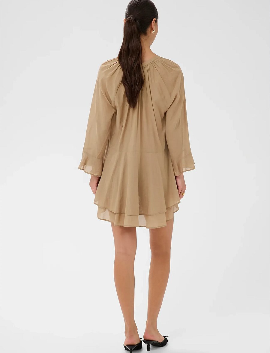 Kaffe - KAflora dress - summer dresses - petrified oak - 4