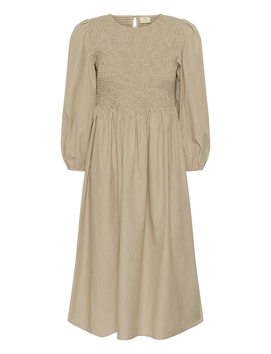 Kaffe - KAmona Smock Dress - sommerkleider - chalk oak stripe - 1