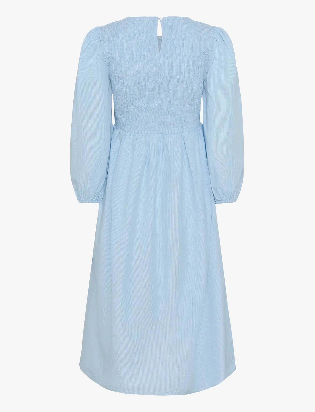 Kaffe - KAmona Smock Dress - sommerkjoler - white blue stripe - 2
