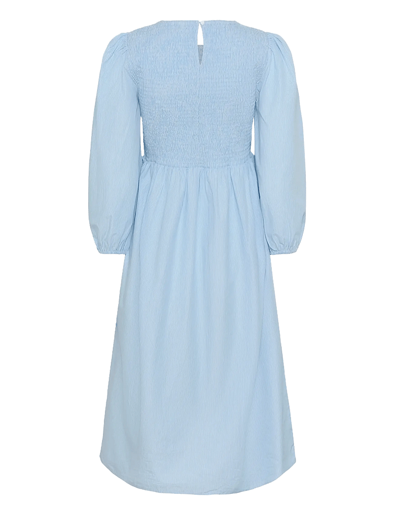 Kaffe - KAmona Smock Dress - sommerkjoler - white blue stripe - 2