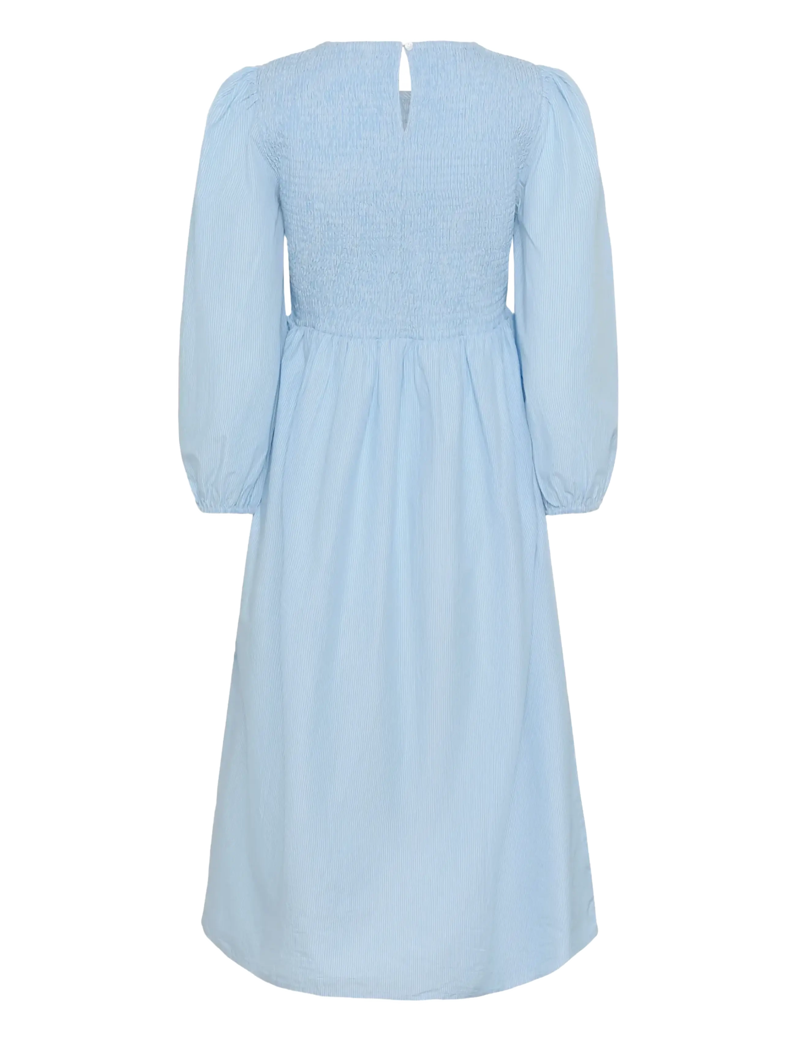 Kaffe - KAmona Smock Dress - sommarklänningar - white blue stripe - 2