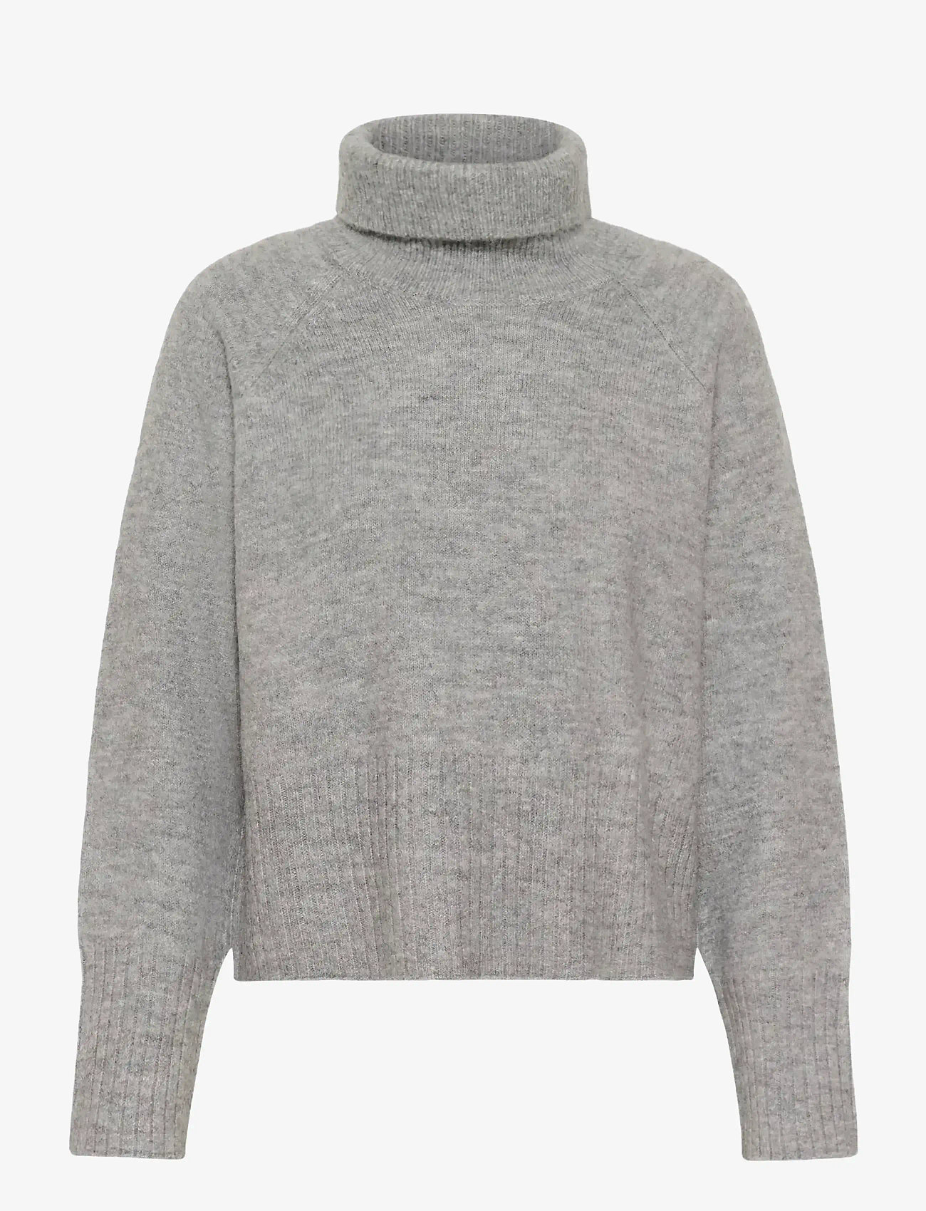 Kaffe - KAerin Rollneck - efterårstøj - light grey melange - 0