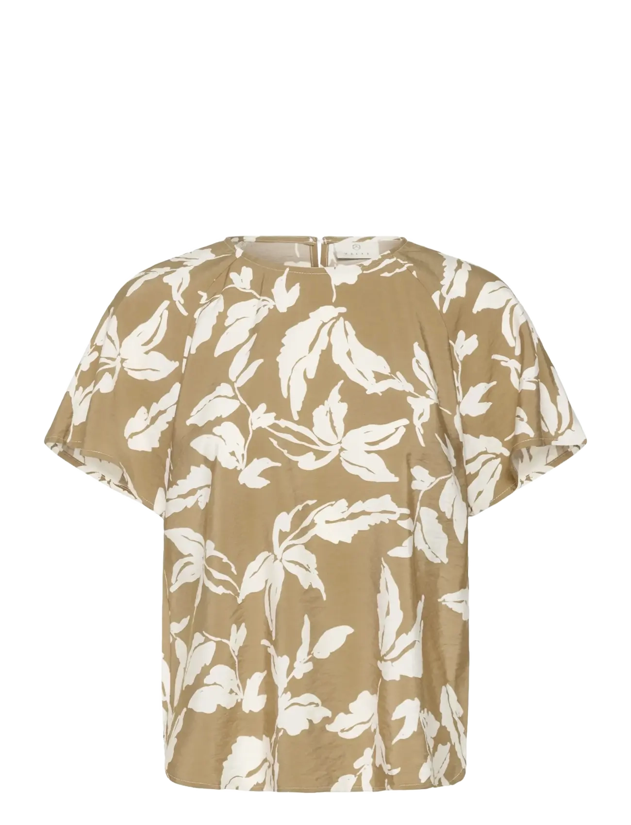 Kaffe KAmarlo Blouse - Blouses & Shirts - OAK CHALK LEAVES / beige