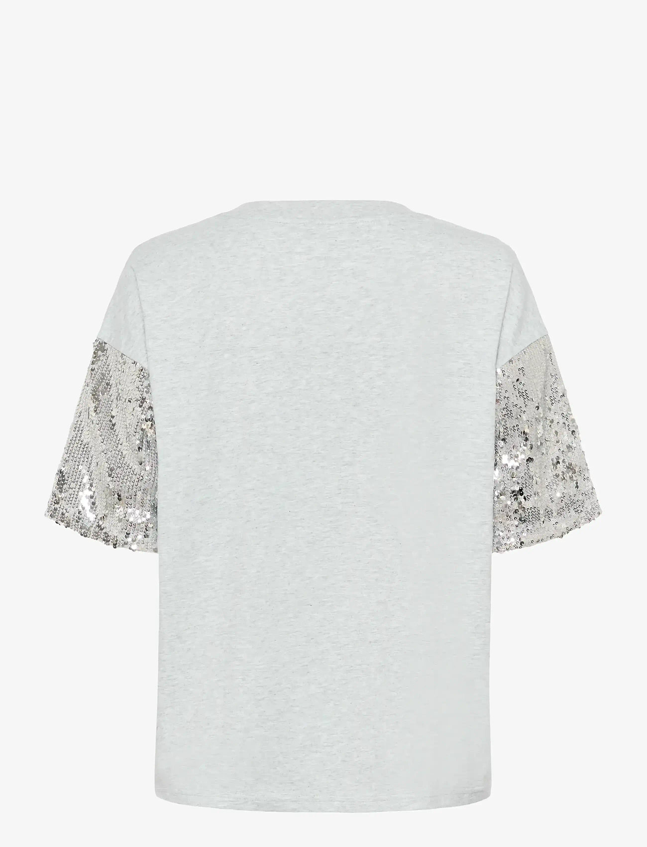 Kaffe - KAselvina T-Shirt - t-shirts - light grey melange - 1