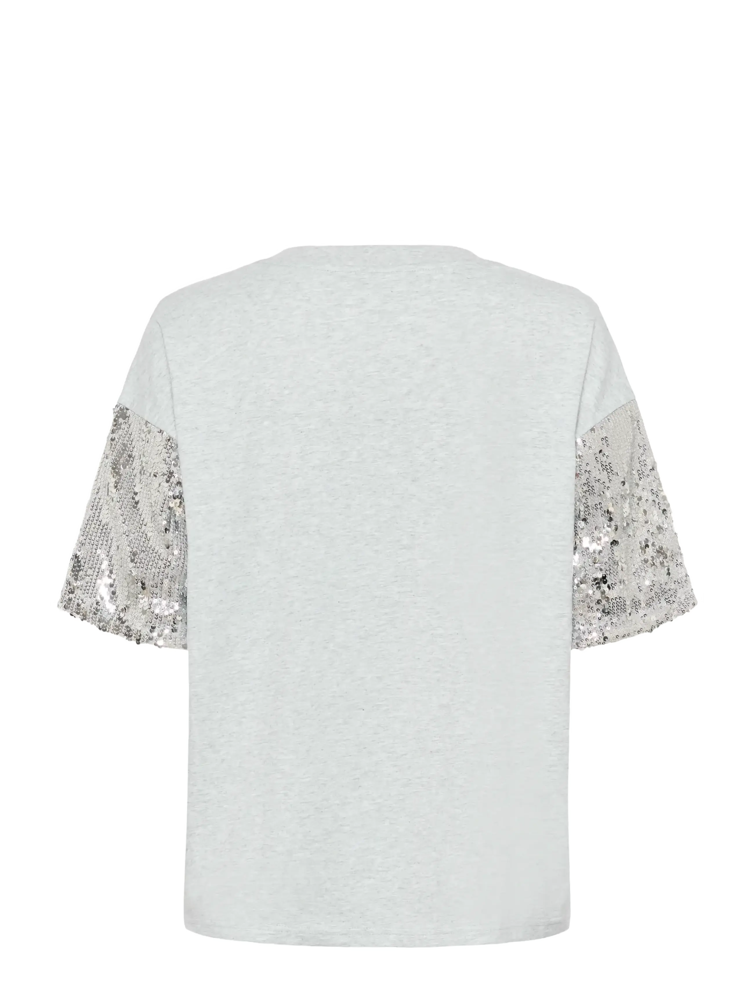 Kaffe - KAselvina T-Shirt - laveste priser - light grey melange - 1