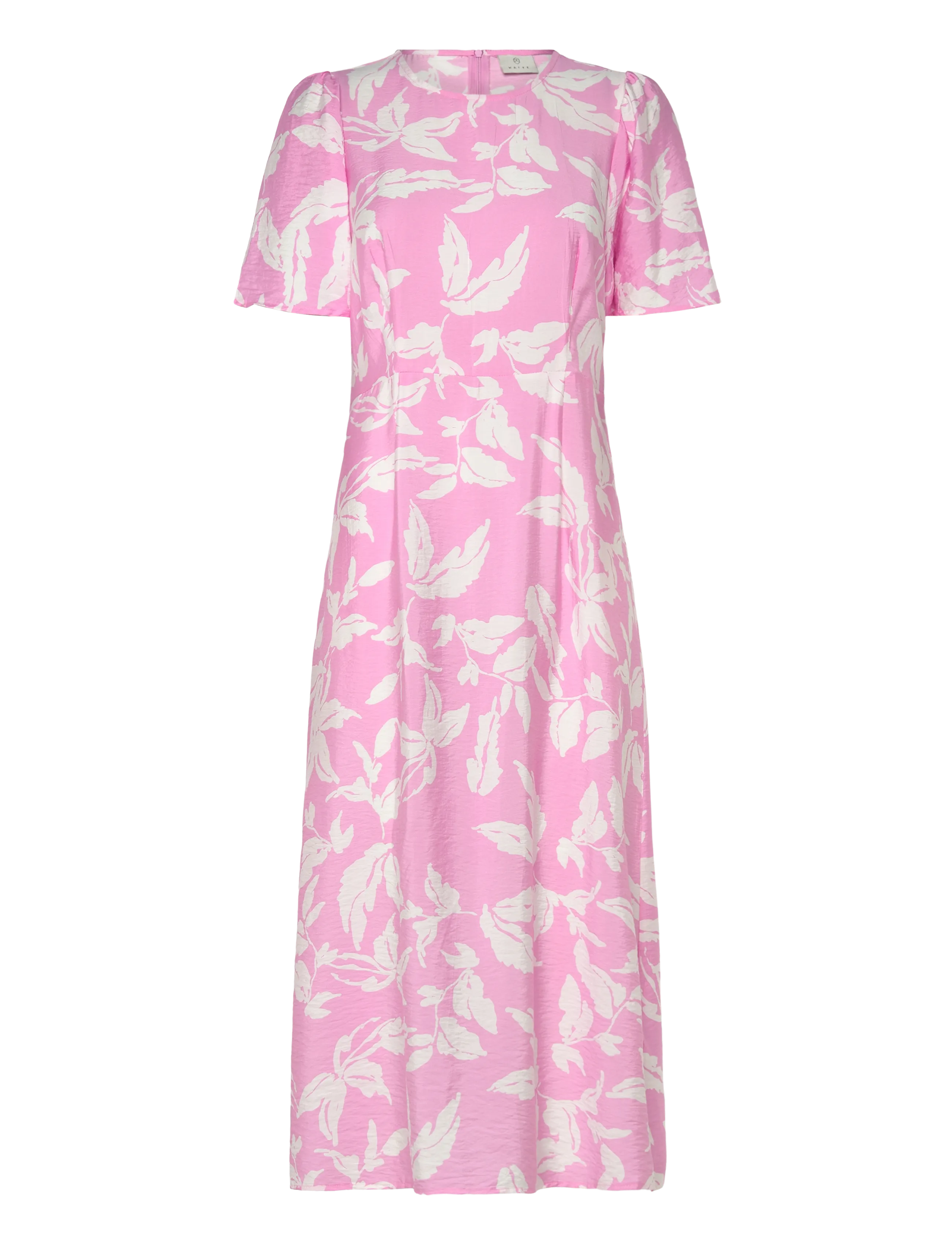 Kaffe KAmarlo Dress - Kleidid - PINK FROSTING CHALK LEAFS / pink/rose