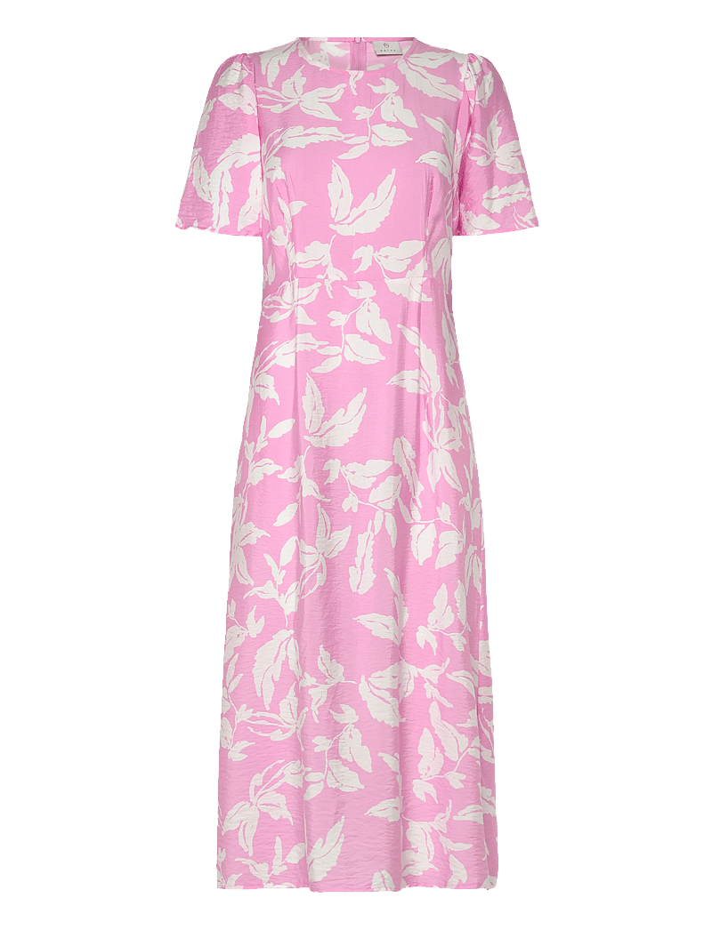 Kaffe - KAmarlo Dress - sommerkleider - pink frosting chalk leafs - 0