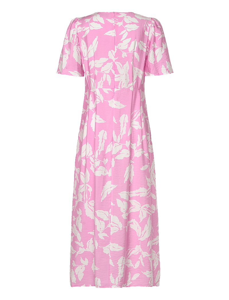 Kaffe - KAmarlo Dress - sommerkleider - pink frosting chalk leafs - 1