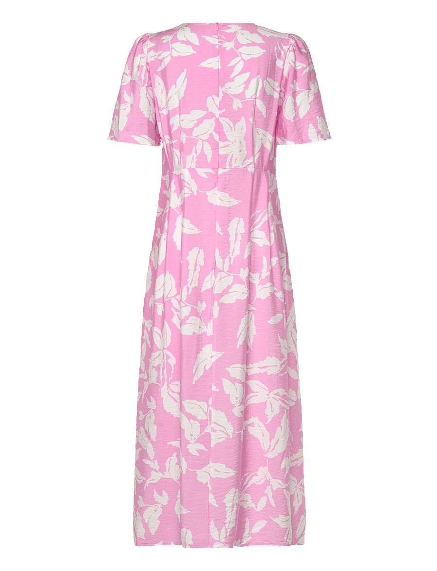 Kaffe - KAmarlo Dress - sommerkleider - pink frosting chalk leafs - 2