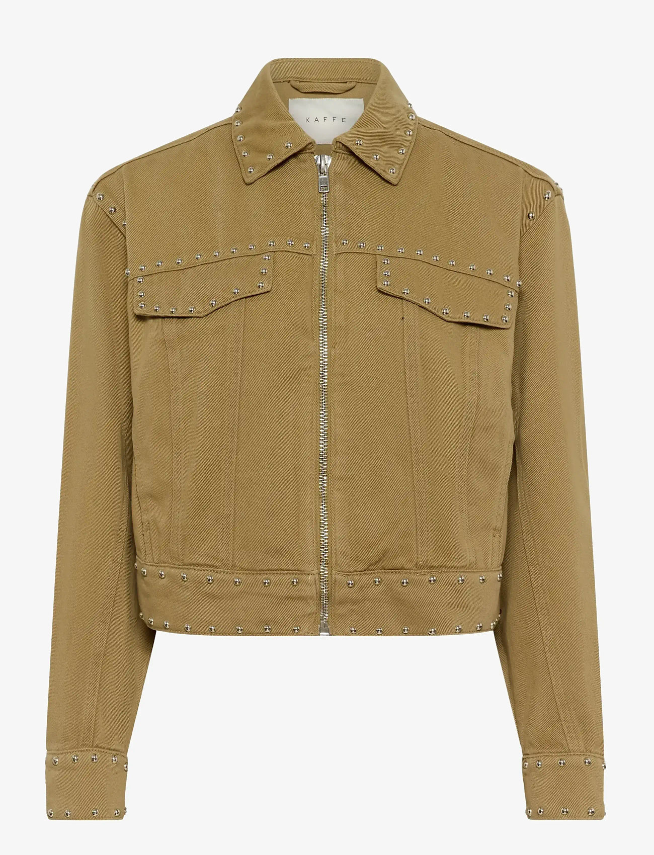 Kaffe - KAbrynn Twill Shirt - overtøj - washed petrified oak twill - 1