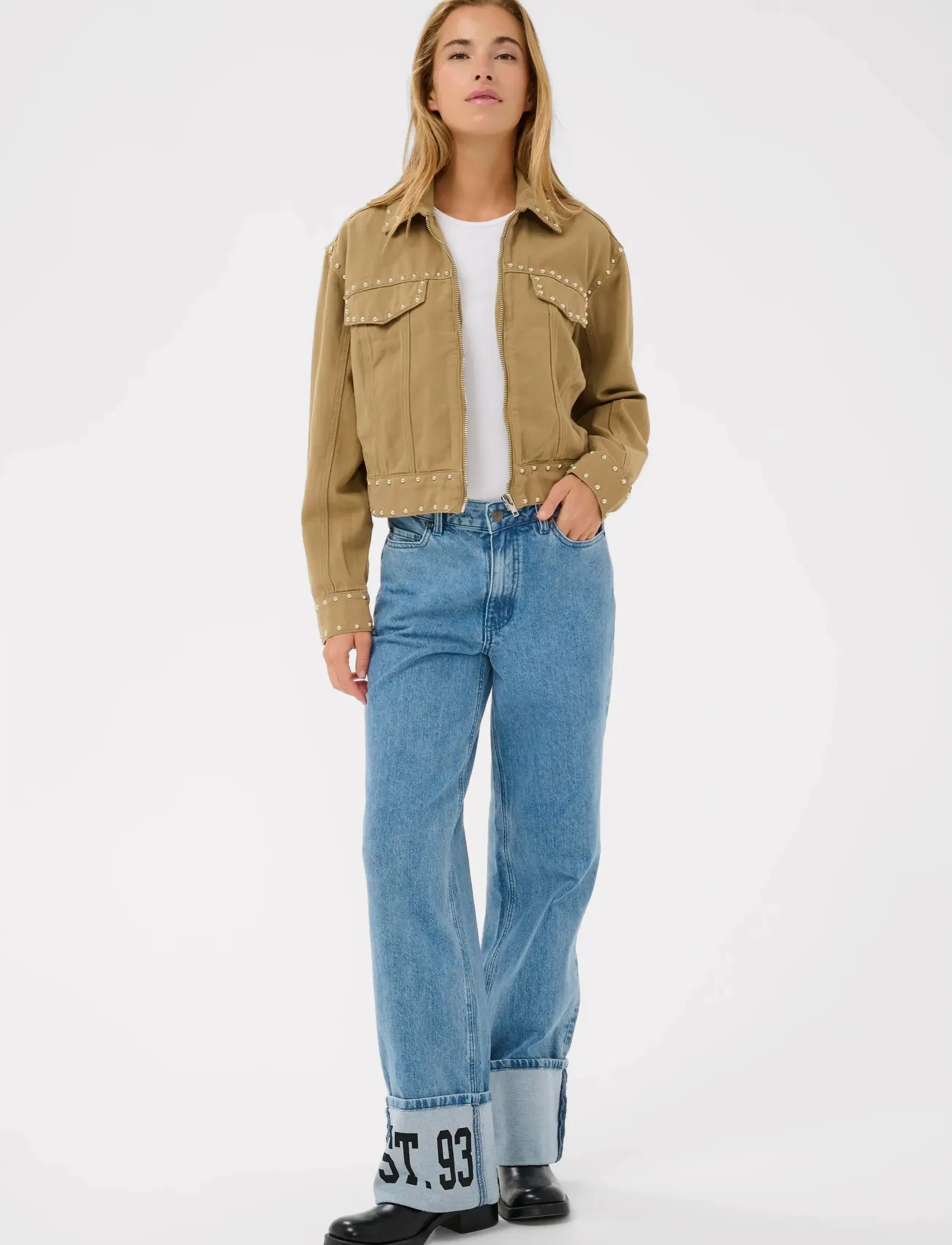 Kaffe - KAbrynn Twill Shirt - outerwear - washed petrified oak twill - 3