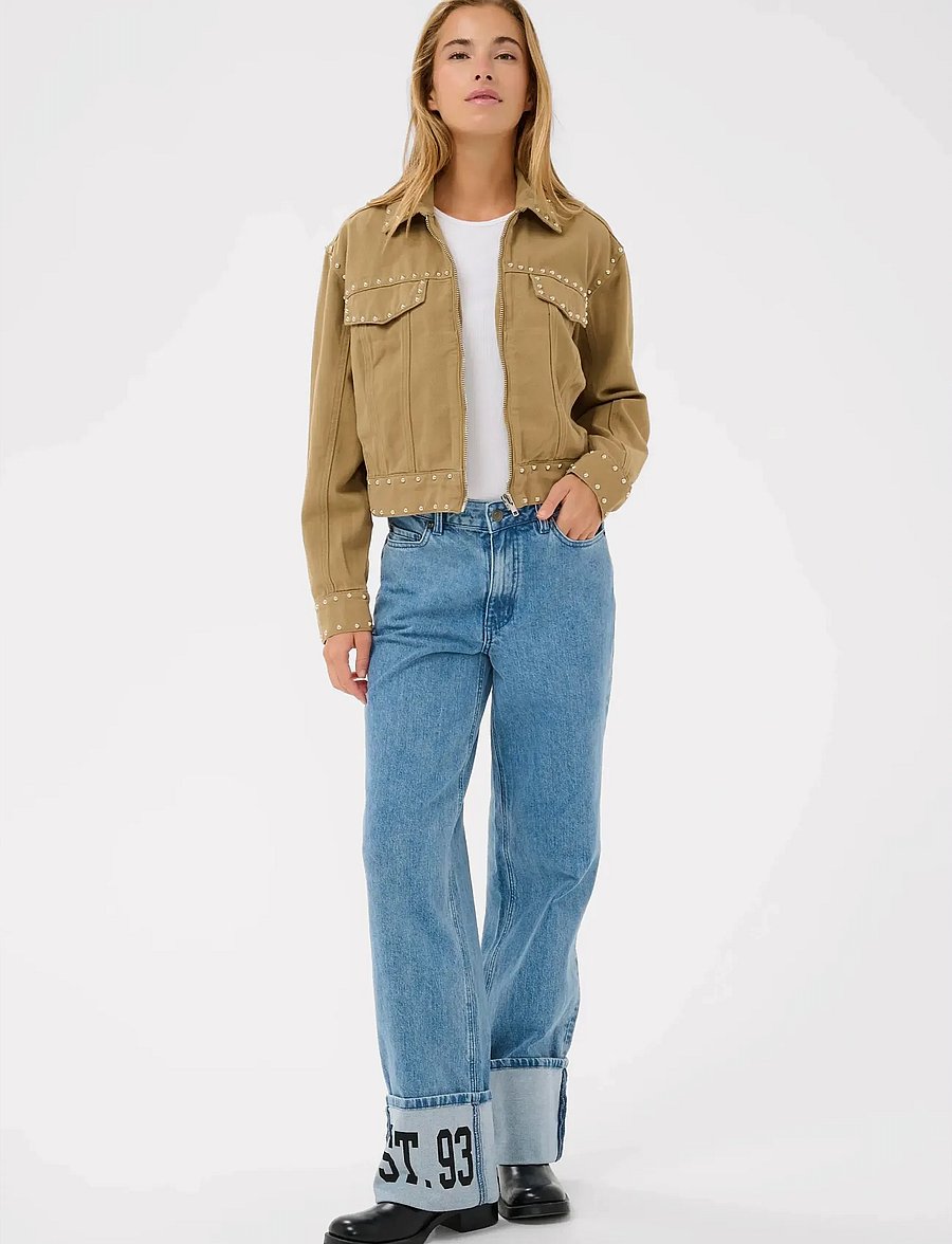 Kaffe - KAbrynn Twill Shirt - frühlingsjacken - washed petrified oak twill - 3