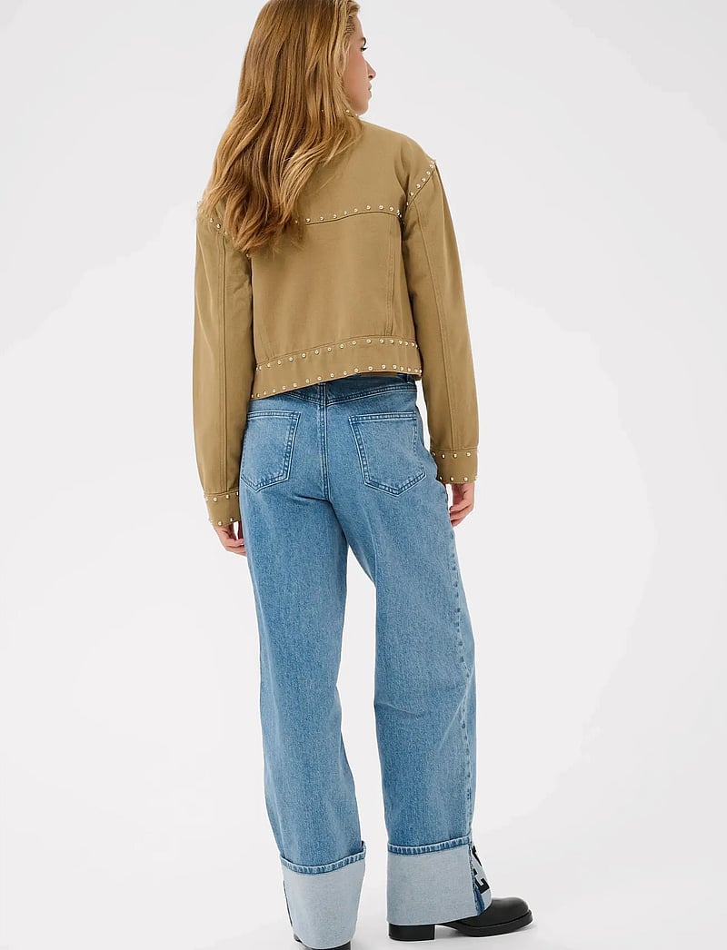 Kaffe - KAbrynn Twill Shirt - frühlingsjacken - washed petrified oak twill - 4