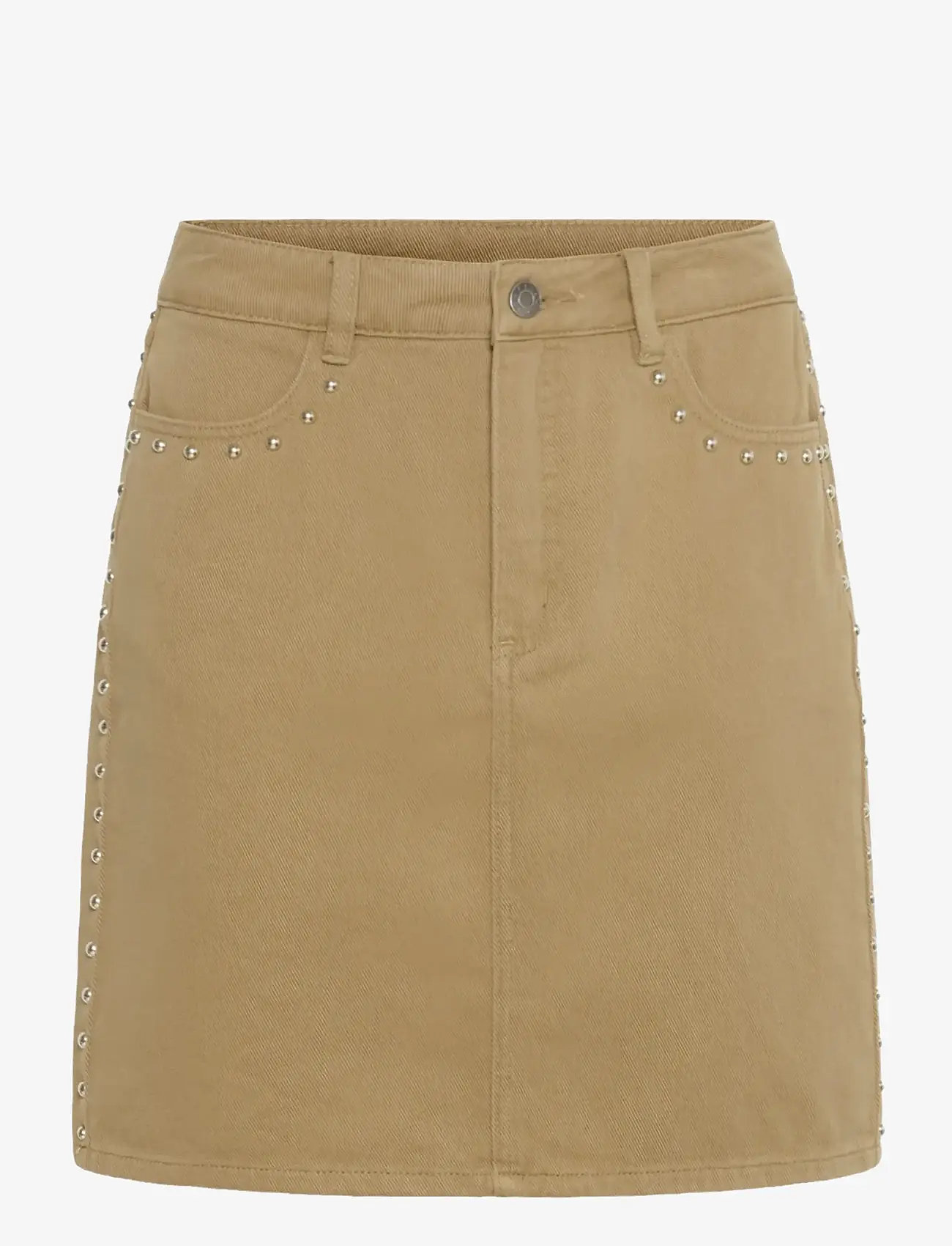 Kaffe - KAbrynn Twill Skirt - denimnederdele - washed petrified oak twill - 1