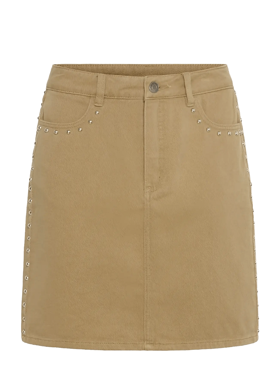 Kaffe - KAbrynn Twill Skirt - teksaseelikud - washed petrified oak twill - 1