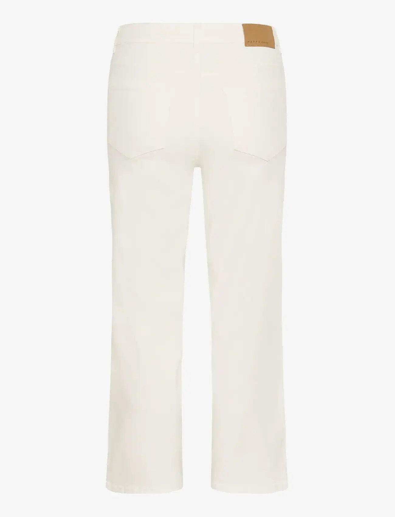 Kaffe - KAbrook Cropped HW Jeans - straight jeans - chalk - 2