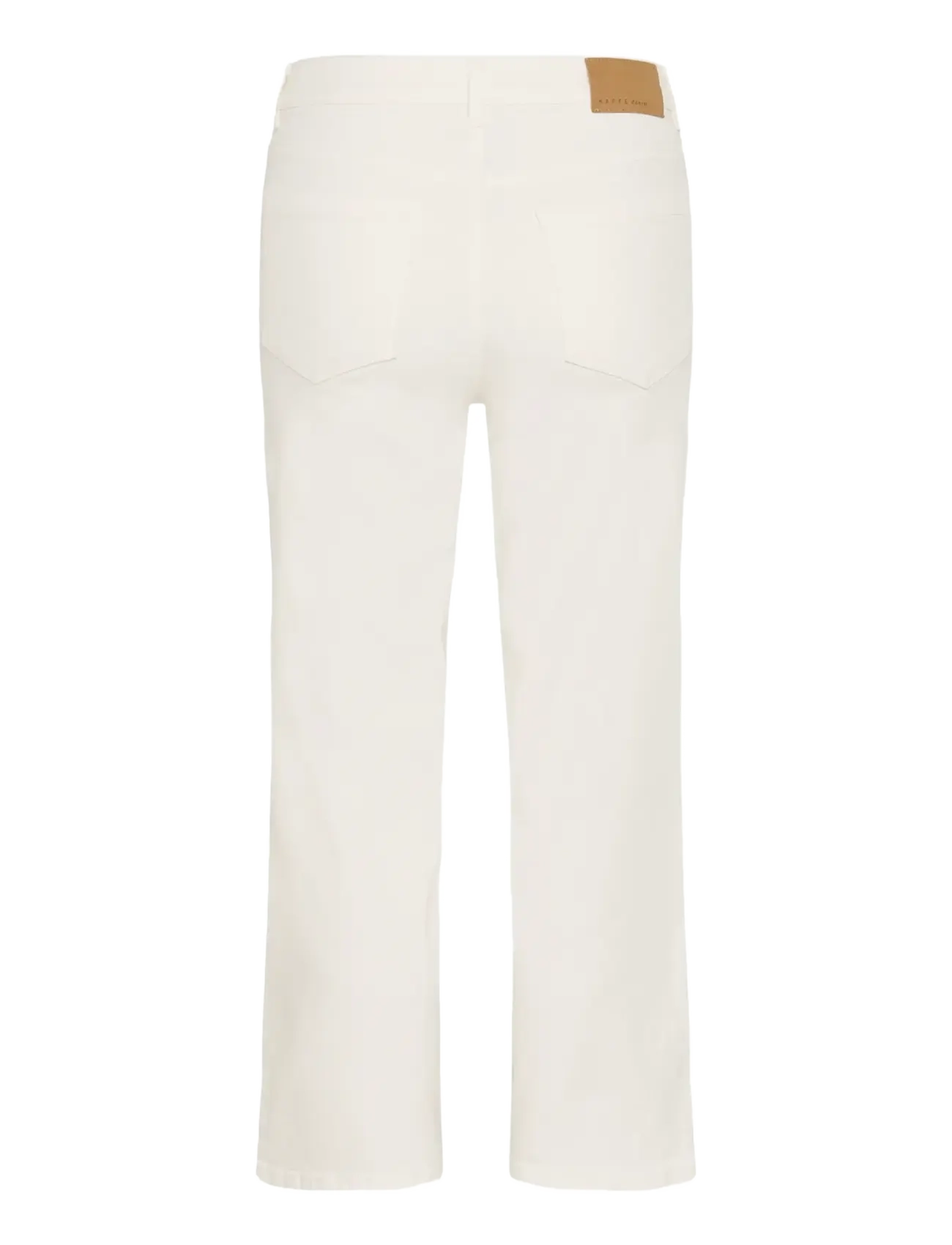 Kaffe - KAbrook Cropped HW Jeans - proste dżinsy - chalk - 2