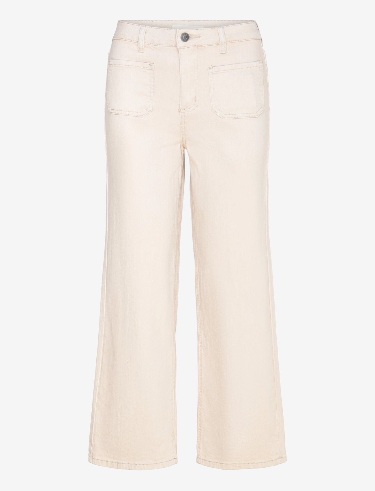Kaffe - KAbrook Cropped HW Jeans - straight jeans - moonbeam - 1