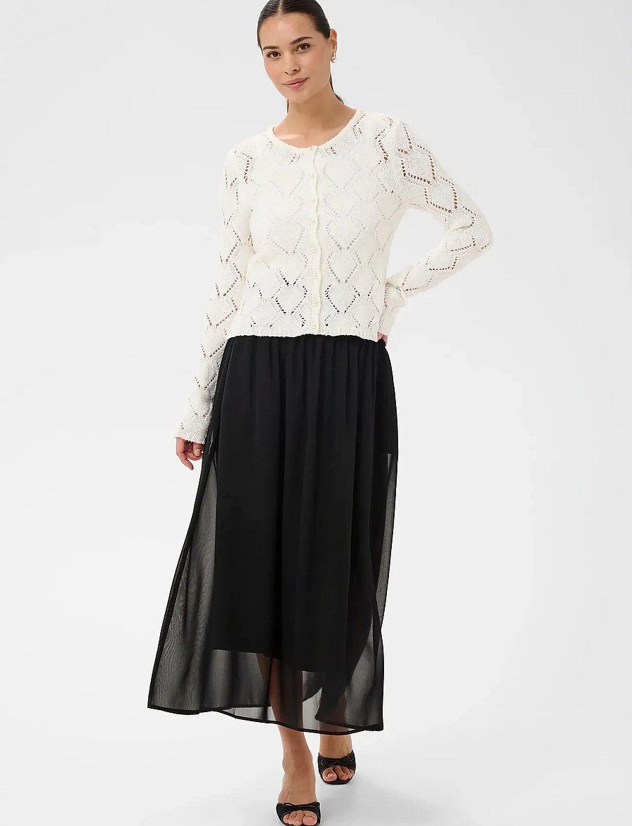 Kaffe - KAnellie Skirt - plisserade kjolar - black deep - 3