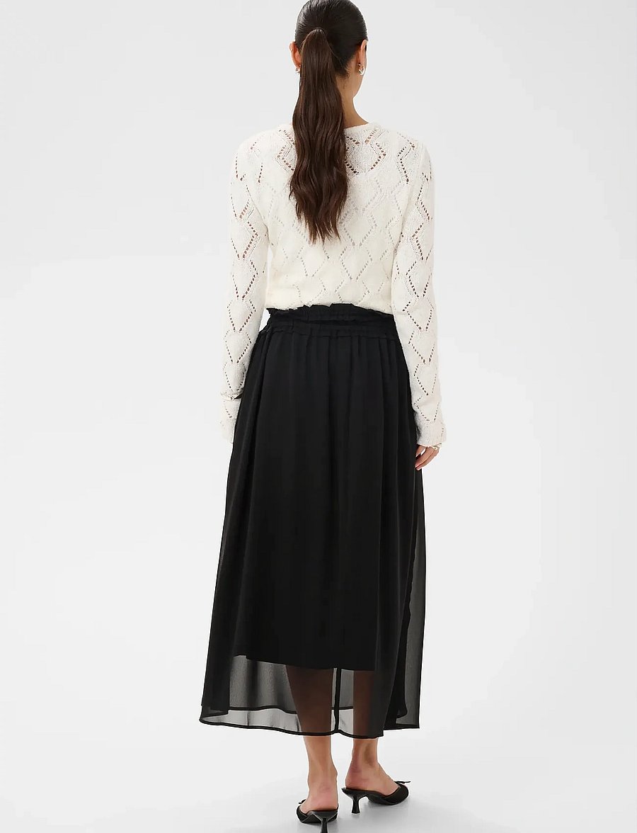 Kaffe - KAnellie Skirt - plisserade kjolar - black deep - 4