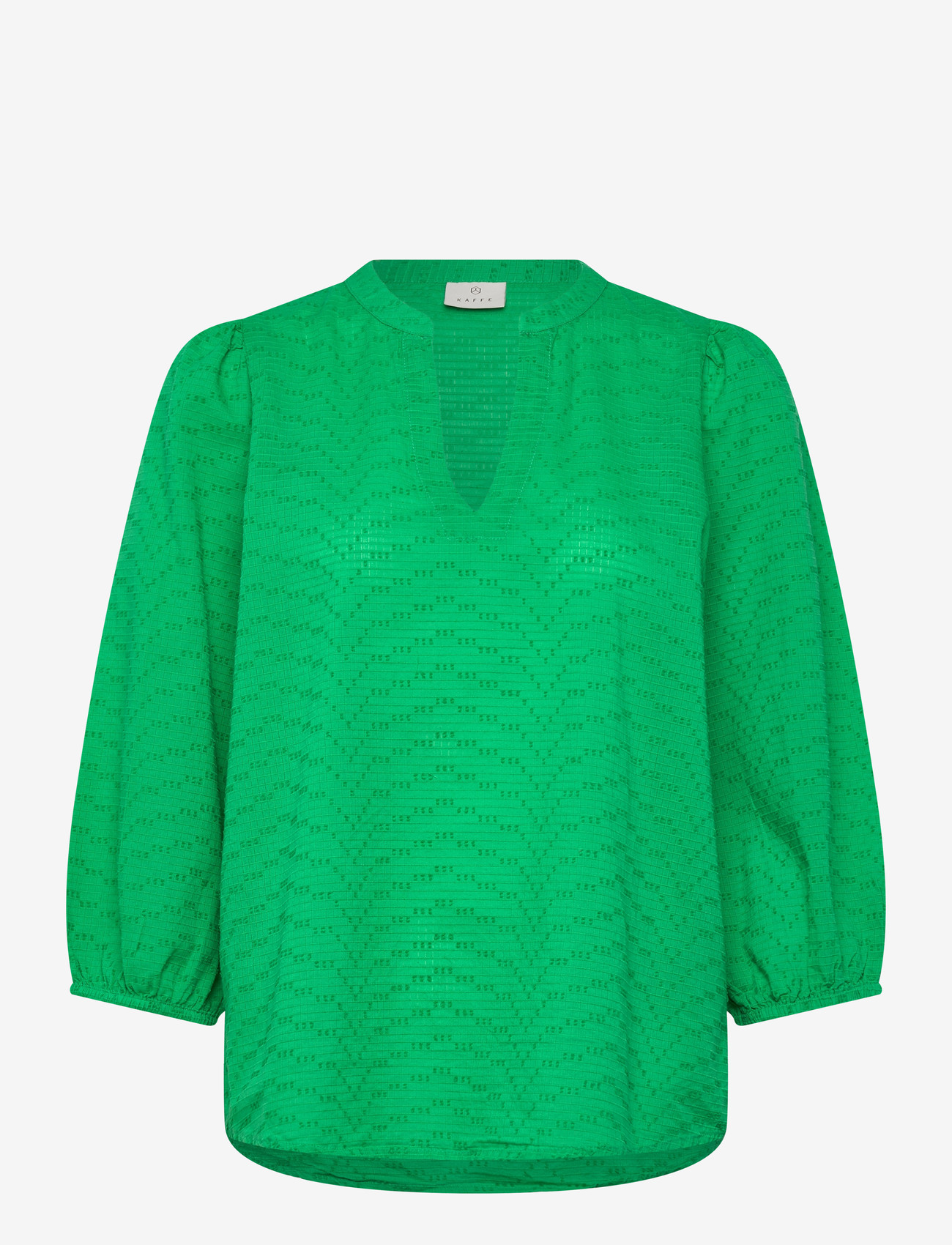 Kaffe - KApenelope Blouse - langærmede bluser - bright green - 0