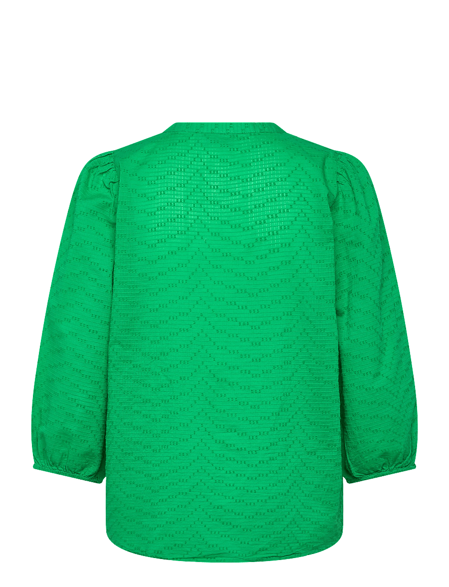 Kaffe - KApenelope Blouse - long sleeved blouses - bright green - 1