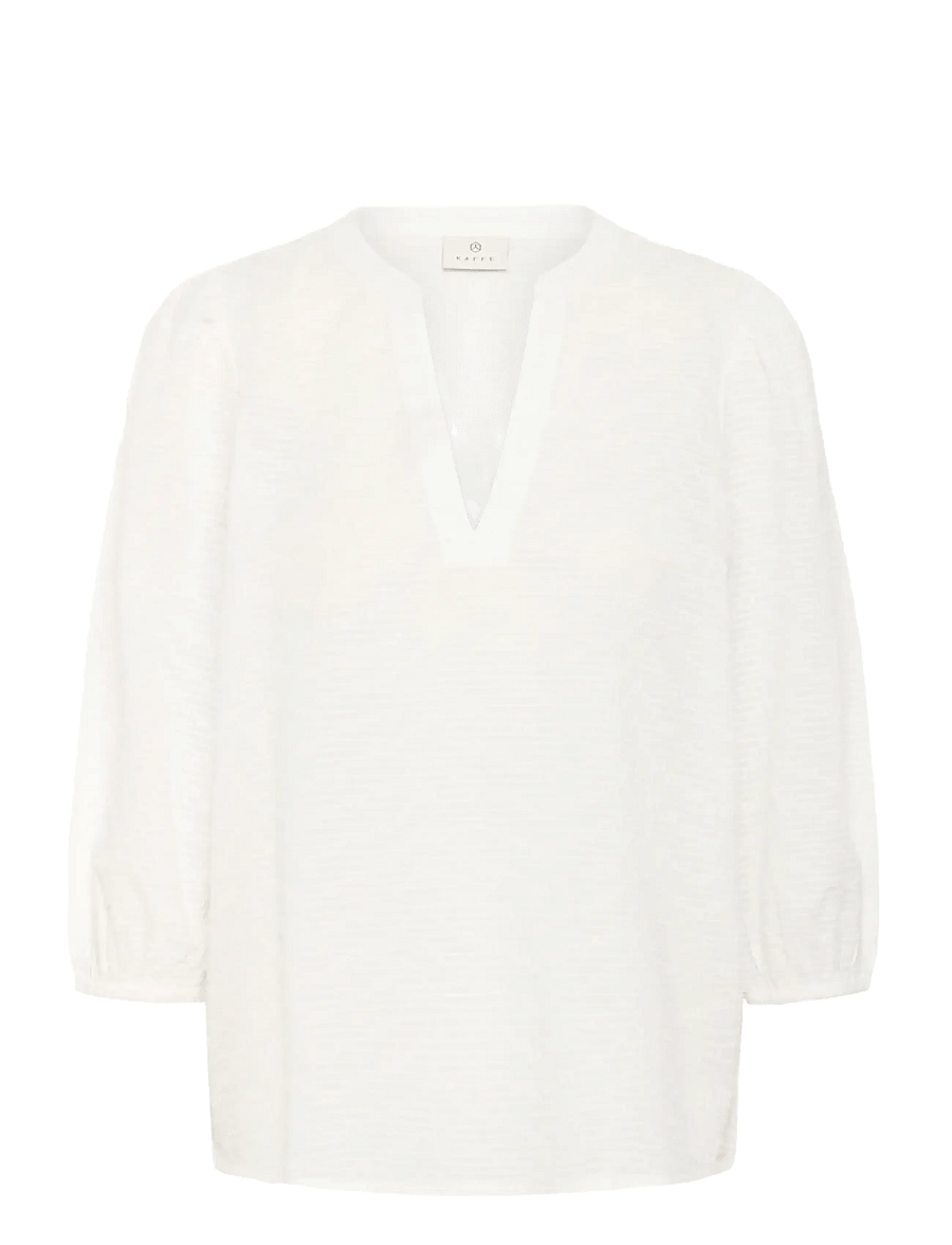 Kaffe - KApenelope Blouse - pikkade varrukatega pluusid - chalk - 1