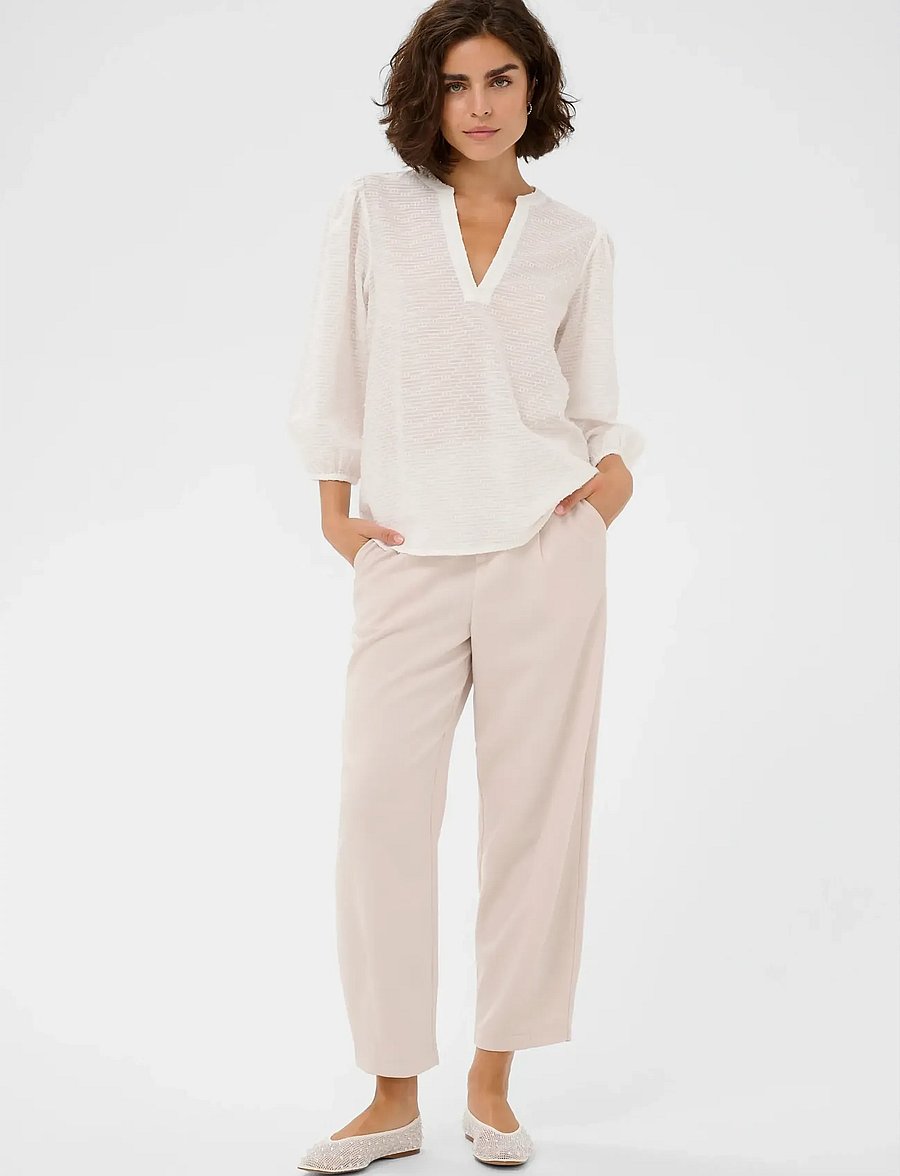 Kaffe - KApenelope Blouse - pikkade varrukatega pluusid - chalk - 3