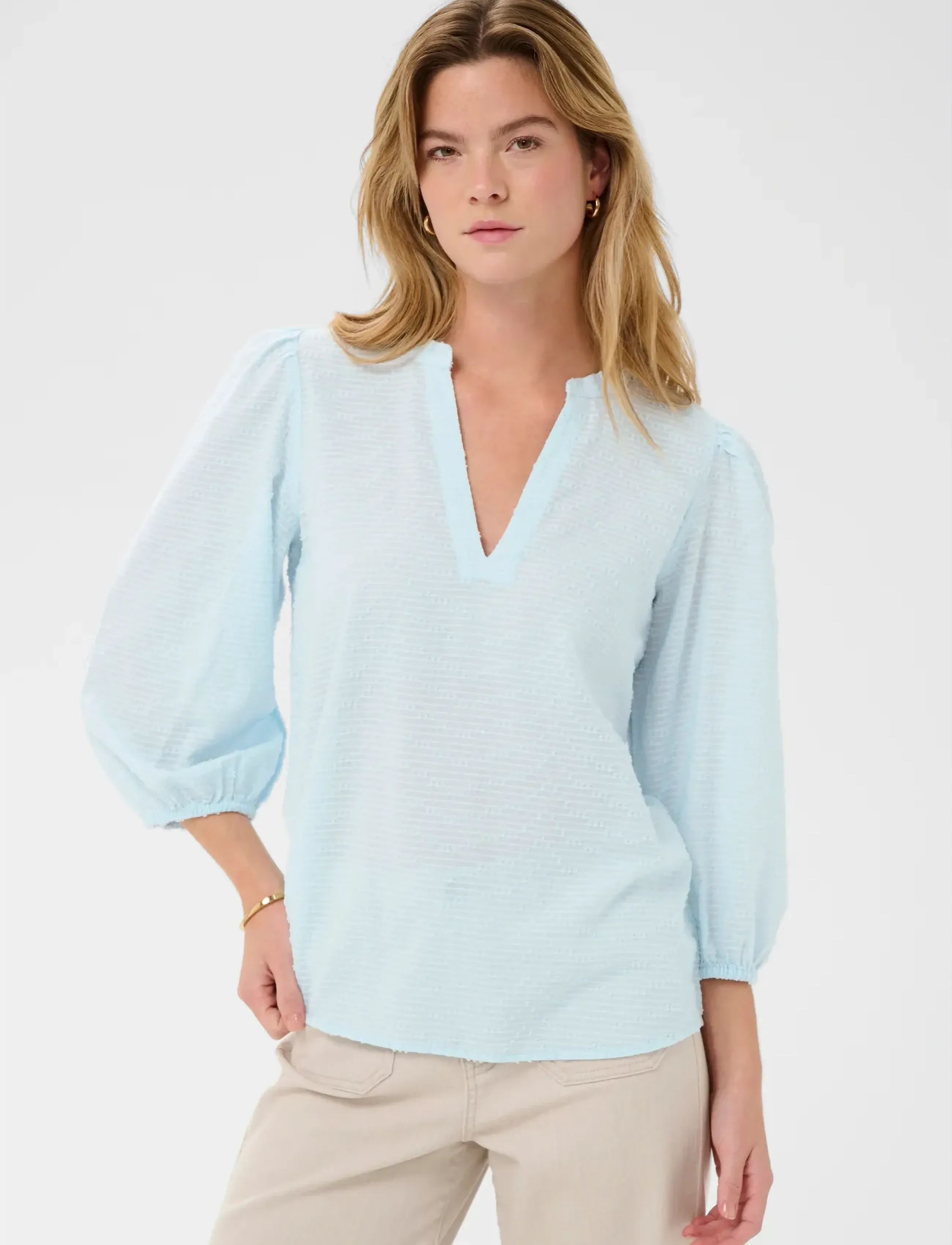 Kaffe Kapenelope Blouse, 44, Blue, Bluser > Langærmede, Dame