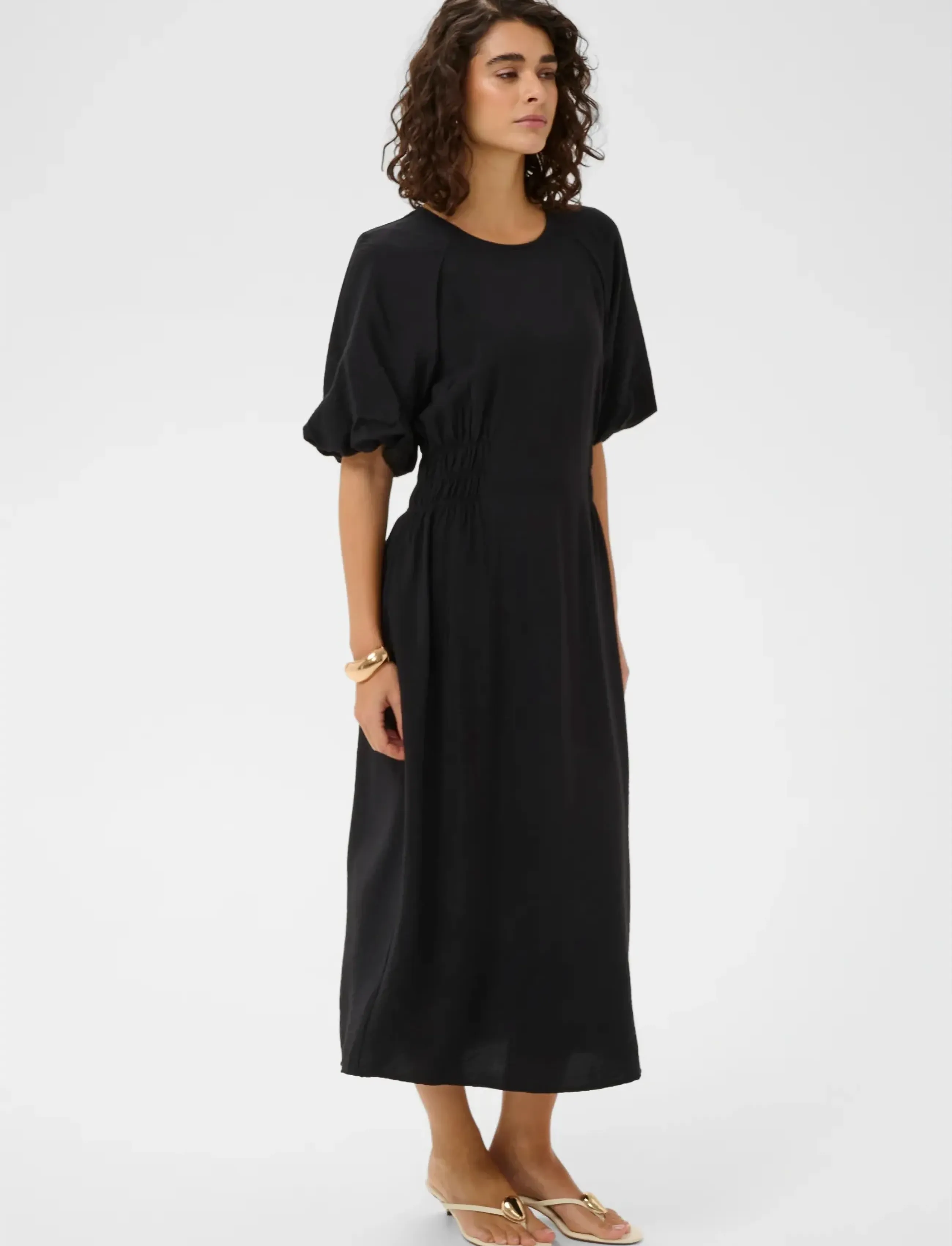 Kaffe Kaneema Dress, 40, Dresses, Schwarz - Knee-length & Midi, Frauen