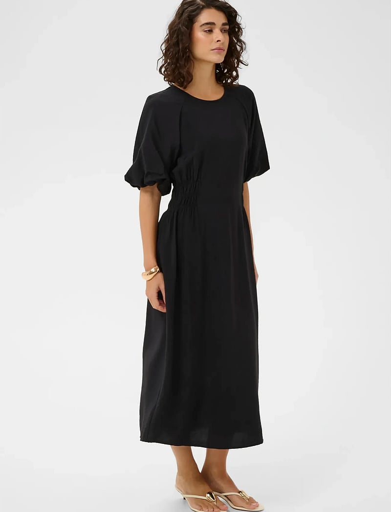 Kaffe - KAneema Dress - midi kjoler - black deep - 0