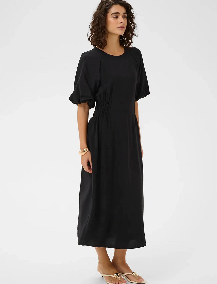 Kaffe - KAneema Dress - midikleidid - black deep - 0