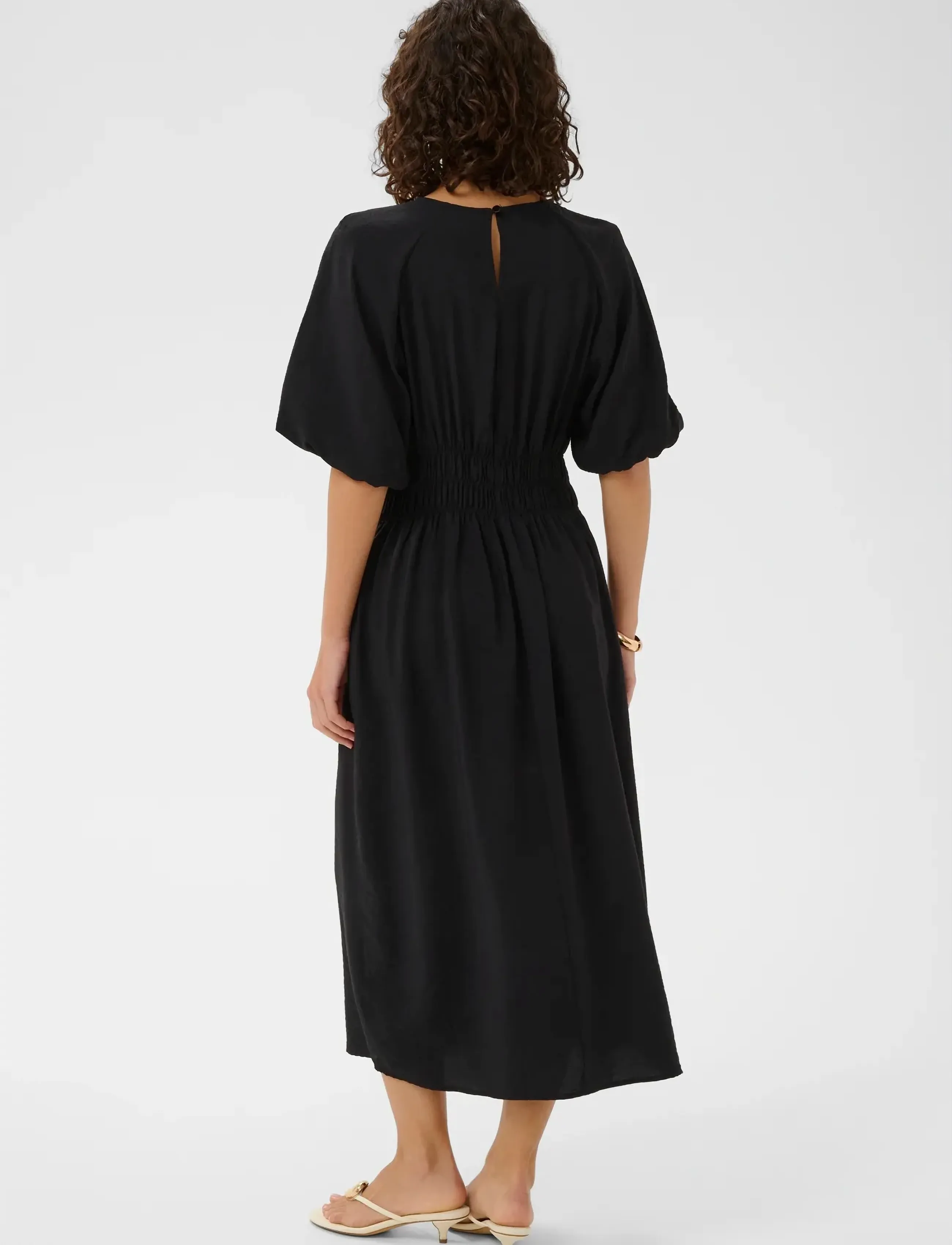 Kaffe - KAneema Dress - midikjoler - black deep - 3