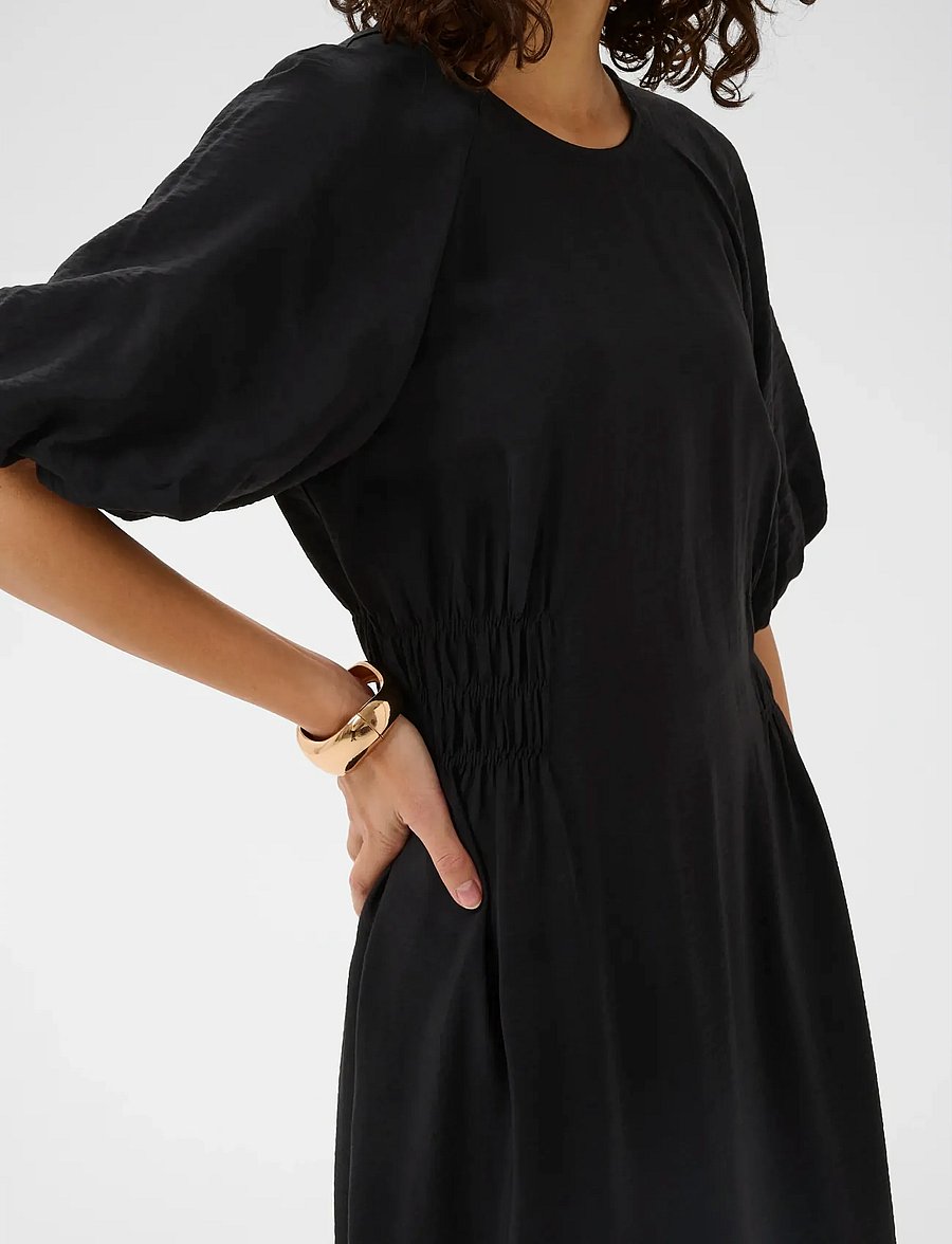 Kaffe - KAneema Dress - midikleidid - black deep - 4