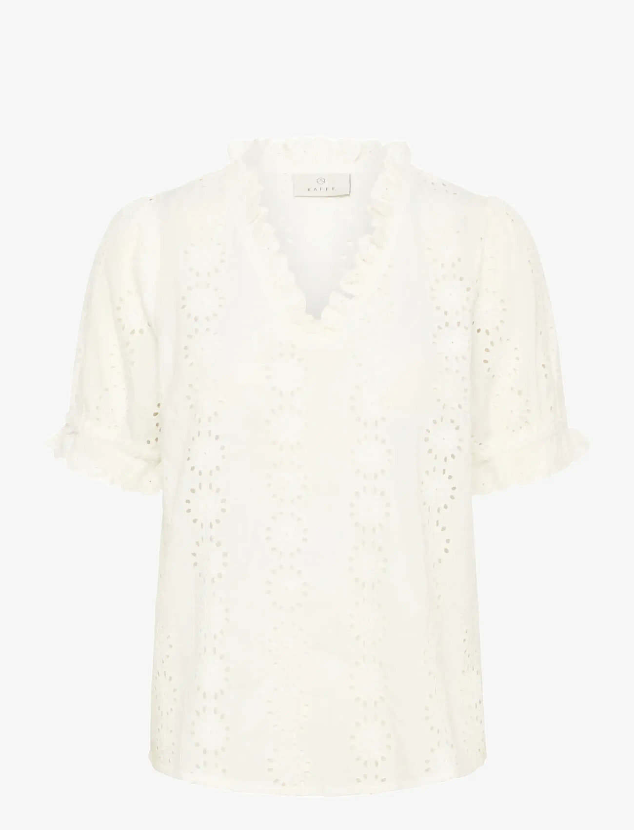 Kaffe - KAdona Blouse - kurzämlige blusen - chalk - 1